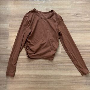 lululemon athletica Brown Long Sleeve Top